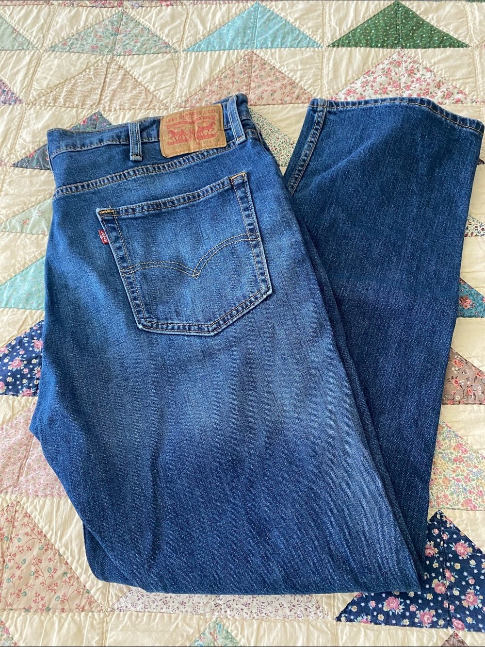 Levi's Men's Dark Blue Straight Leg Jeans